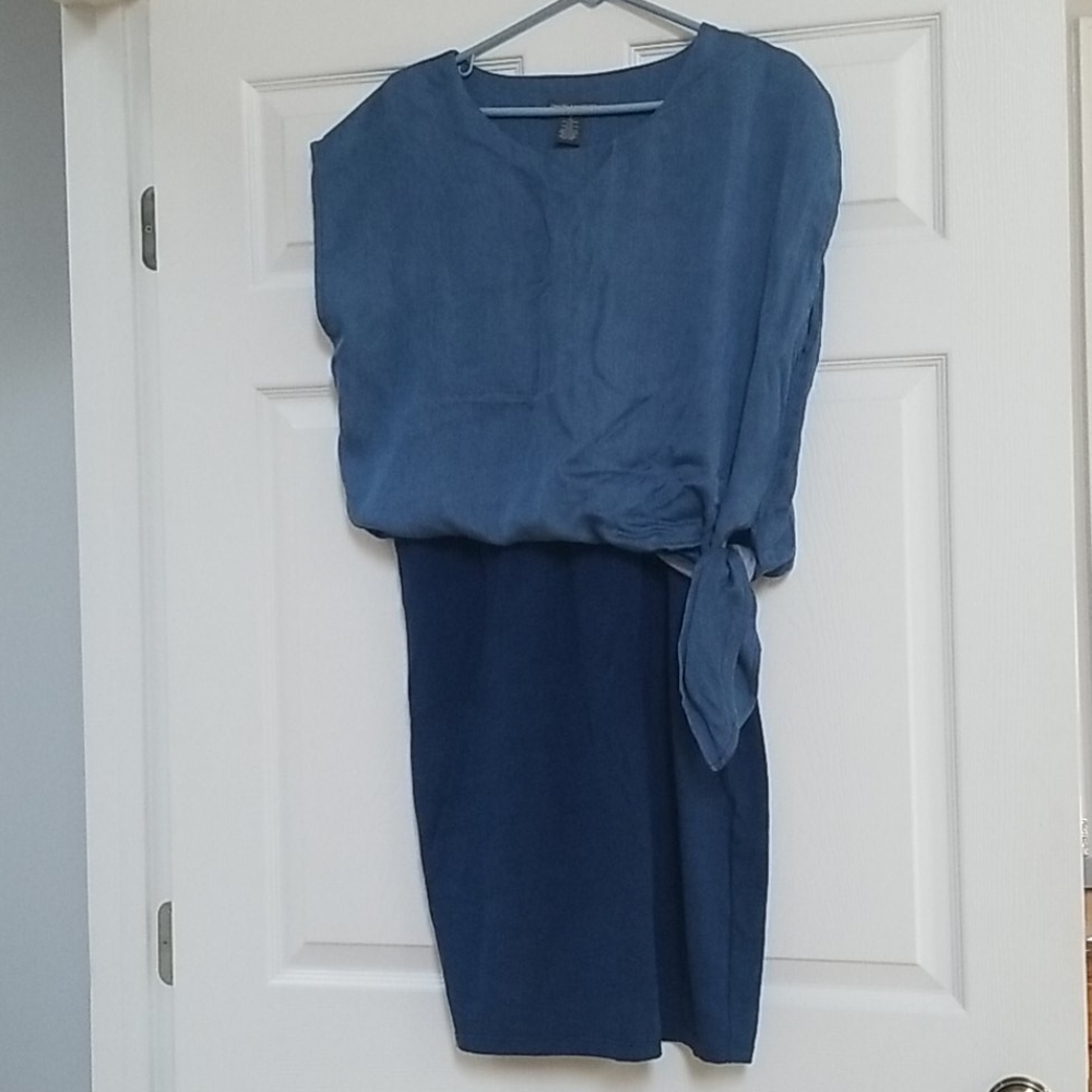 Ladies cotton, jean like dress